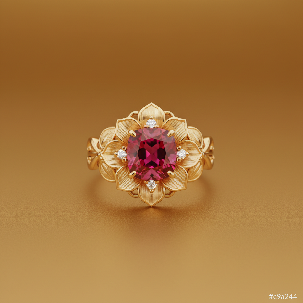 Ring Product Image - Gold Ruby